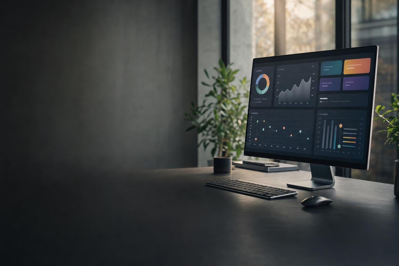 Dashboard showing connected integrations and metrics